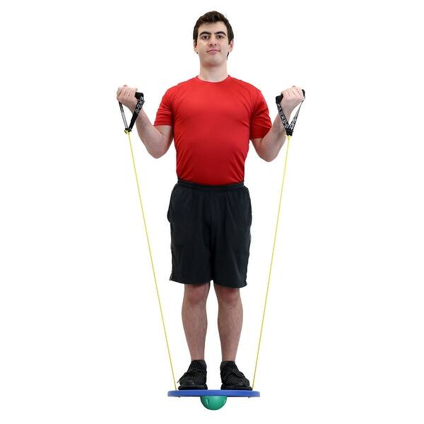 CanDo® Balance Board Combo™ 16" circular wobble/rocker board 2" height green Bed Bath